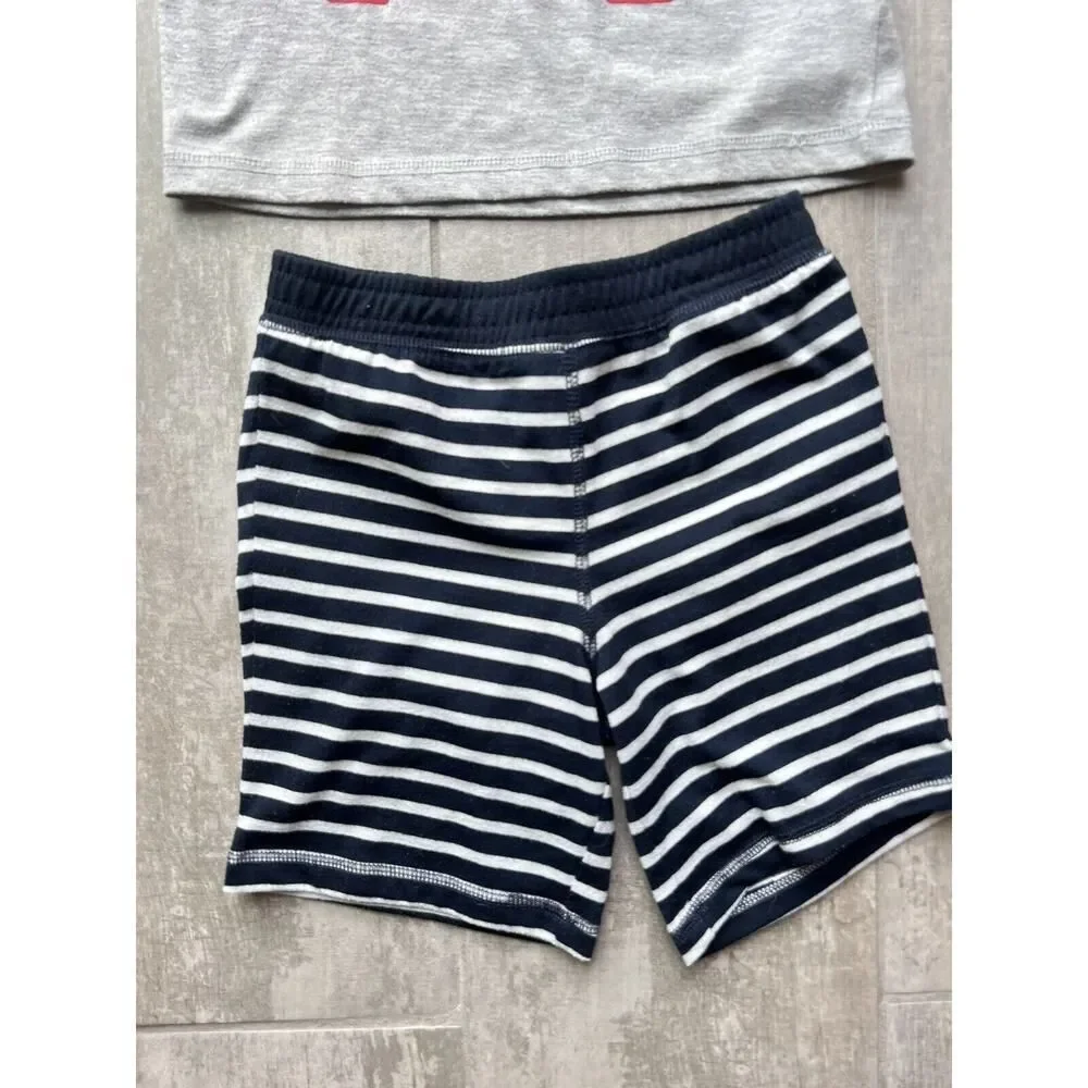 Baby Gap Toddler Boys 2 Piece Pajama Set Pjs Firefighter Firetruck Cotton 5T 5.
